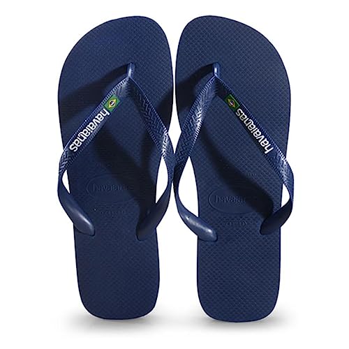 Havaianas Brasil Logo, Sandalias Unisex Adulto, Navy Blue, 43 44 Havaianas Brasil Logo, Sandalias Unisex Adulto, Navy Blue, 43 44