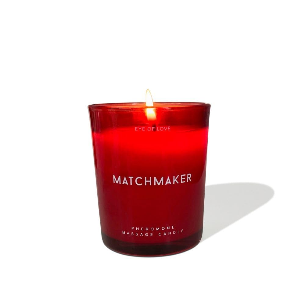 EOL EYE OF LOVE Matchmaker Red Diamond Bougie de massage à phéromones – Bougie de massage érotique – Jasmin, pamplemousse et ambre avec une touche d'agrumes