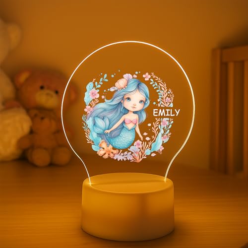 Image of PRINT BHARAT Acrylic Customized Name LED Lamp Personalized Night Light with Name Custom Gift for Birthday Anniversary Home Decor for Men Birthday Gift Kids Friend Return Gift Kids Birthday (Design 1)