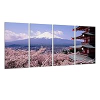 Amazon.co.jp: 壁絵 日本の絶景 桜と富士山 インテリア 開放感