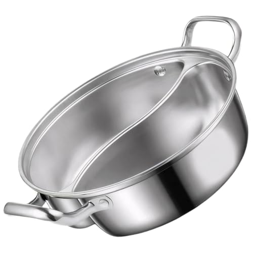 Comparison: Best Anchor Stainless Steel Hot Pot 11 Stainless Steel Section Hot Pot for Family Meals Side by Side Cooking Pot for Induction Stoves