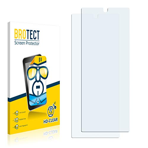2X BROTECT HD Clear Film de Protection du0092écran pour Xiaomi Mi Note 10 Lite (cristallin, Protection extrême Contre Les Rayures, revêtement Anti-Traces de Doigts, découpe sur Mesure)