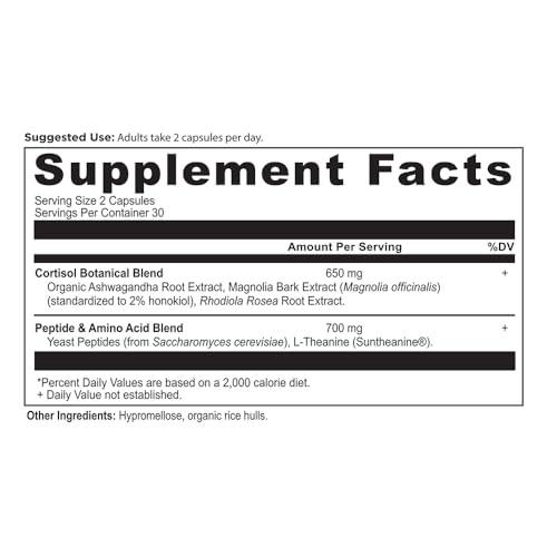 Ancient Nutrition Active Peptides Cortisol Support Capsules - image 7