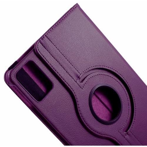 Image of M Cart Lenovo Tab M11 (11 inch) Rotate Cover | Leather Finish | 360 Degree Rotate Back Cover | Shockproof Back Cover Case for Lenovo Tab M11- (Purple)