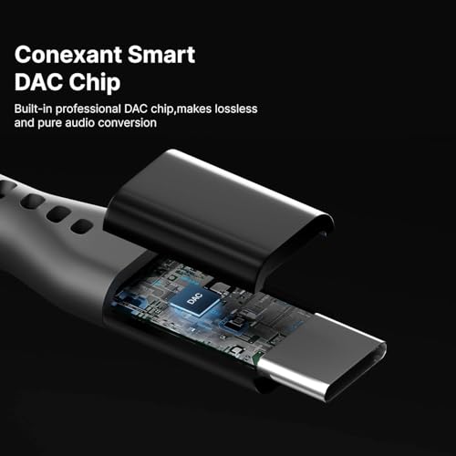 Image of Original Type-C to 3.5mm Headphone Jack Adapter | USB-C to Aux Audio Converter for iPhone 15 /16 & Samsung Galaxy S24 /S23 /S22 /S21 /S20 (3+3 Month Warranty) - Black