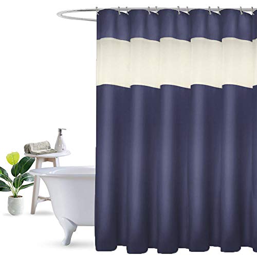 Black Stripe Comfort Valley Shower Curtain Printed Mould And