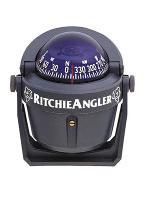 Ritchie Angler Compass Bracket Mount Gray W/blue Ra-91