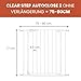 hauck Clear Step Autoclose 2, Weiß - Kinderschutzgitter Hundegitter Verstellbare Breite 75-80cm, 77cm Hoch, Selbstschließend, Flacher Einstieg, Beidseitige Einhand Öffnung, ohne Bohren