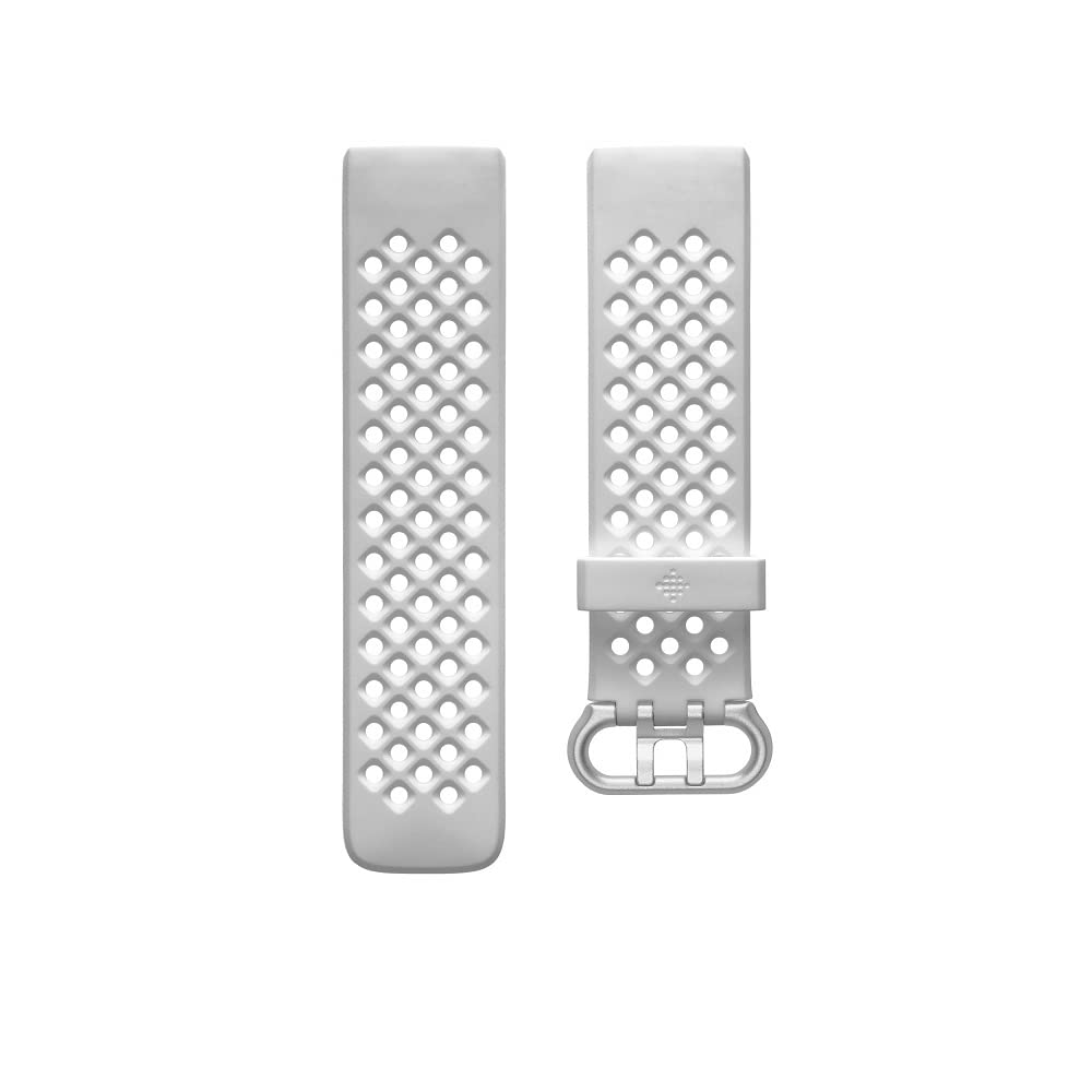Fitbit Charge 4 Sport Band Accessory, Frost White, L, Large - Image 3
