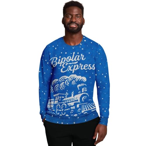 Steam Train Snow Blue Sweatshirt, alternative view 4