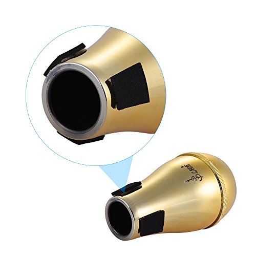 RuleaxAsi Alta qualidade Prática de pouco peso Trombone reta Mute Silencer Sourdine ABS material par