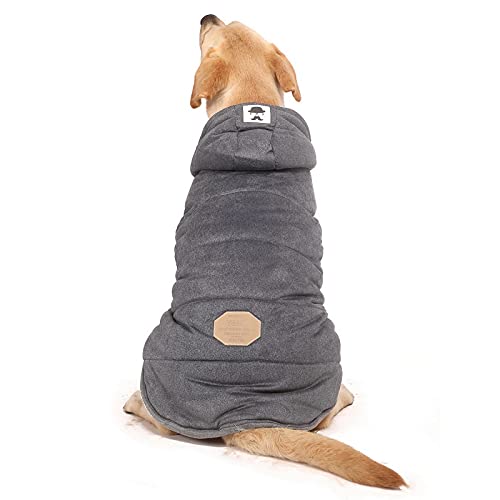 Chaleco acolchado de invierno para perros abrigo con capucha para cachorros pequeños 3