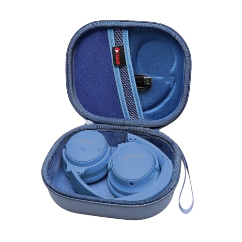 Image of XANAD Hard Case for Bose QuietComfort, QC Ultra, QC 45, QC 35, QC45 SE, QC SE or Skullcandy Crusher Evo, Hesh ANC, Hesh Evo, Crusher ANC 2, Crusher, Riff 2 Noise Headphones(Outer Blue+Inner Blue)