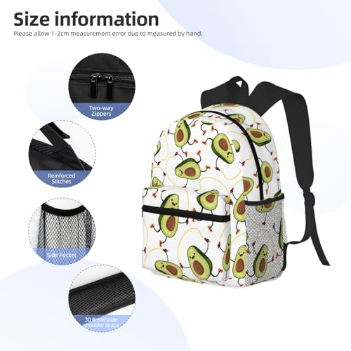 Sac à dos imperméable anti-pluie imprimé avocats pour protéger vos cours