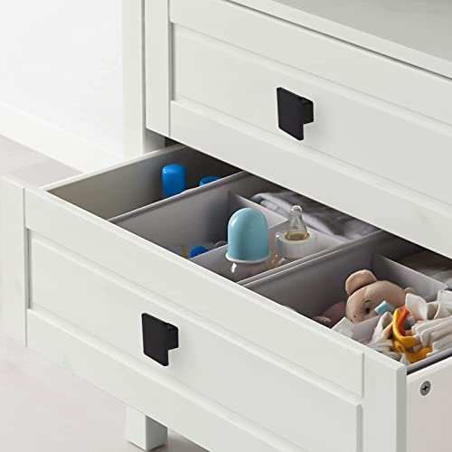 Aokenbao 6-Psack Black Cabinet Knobs Knob Black Dresser Knob Square Color Square Cabinet Knob Cabinet Knob Modern Drawer Knob Black Knob Black Knobs For Cabinets（Weight 75G Per Knob） #TOP4