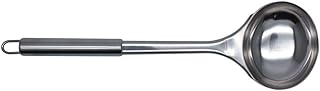 Fackelmann 670433 Louche ronde, louche en inox, louche pour soupes, Acier inoxydable, Argenté, 32,5 x 9,1 x 1,6 cm