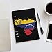 Venezuela Map of Flag Notebook A5 Binder 6 Ring Portable Planner Book Loose-Leaf Cover with 90 Sheets Paper for Home Office