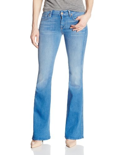 7 For All Mankind Women's Petite Short Inseam "A" Pocket Jean in Dutch Blue