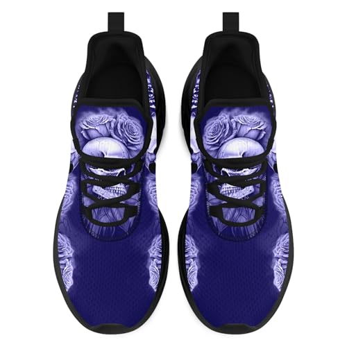 Skull Running Shoes for Men Women Edgy Elegance Sneakers Gothic Graphic Casual Athletic Trainers Tennis Sports Shoes2