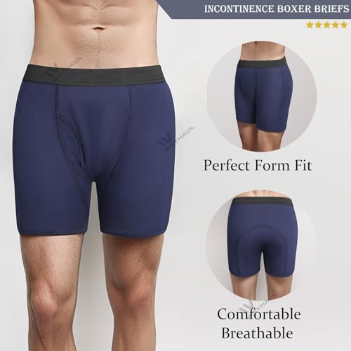 Elitevienna Boxer Briefs, 150ML, Octipa Men's Ultra-Absorbent Incontinence Boxer Briefs, Mens Incontinence Underwear3