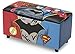 Delta Children DC Comics Justice League Upholstered Storage Bench for Kids | Perfect for Bedrooms/Playrooms/Living Rooms | Features Fun Graphics of Batman, Superman, Flash