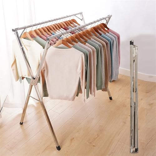 Clothes Drying Rack Clothes Drying Rack/Drying Rack Clothes Drying Rack, 63/79 Inches Full Stainless Steel Laundry Rack,Foldable Adjustable Free Installed Space Saving,