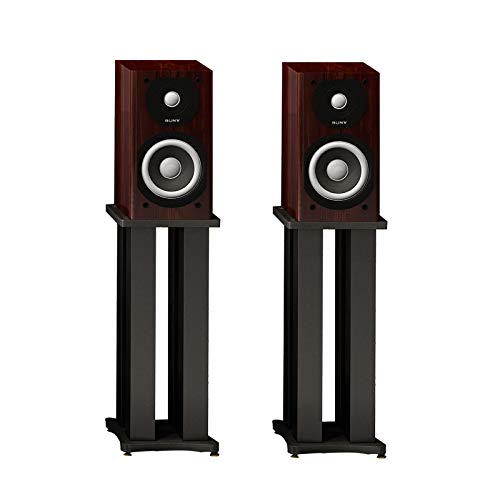 BTZHY Speaker Stands,2pcs Bookshelf Can Optional Sand Filling Tuning Enhanced Listening, for Medium to Large Bookshelf Speakers