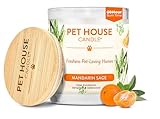 One Fur All Pet House Fall Candles, Long Lasting, Clean Burning, Soy Wax Scented Candles for Pet Odor, Mandarin Sage