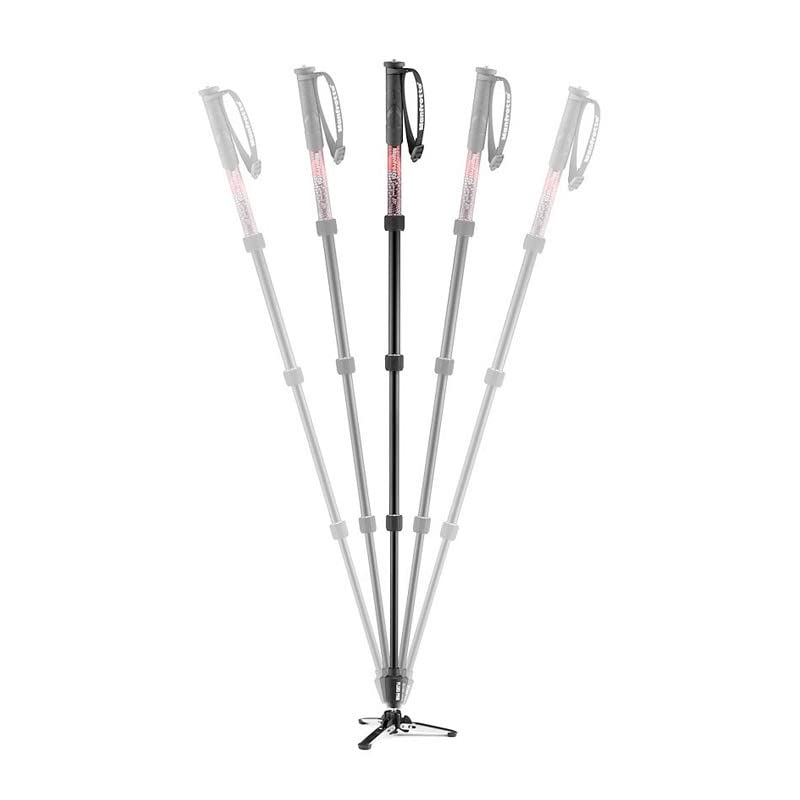Manfrotto Element MII Video Aluminium Fluid Monopod, Slim and Lightweight, Loads up to 16kg, Foldable Fluid Base, 4 Sections, Twist Locks, for mirrorless and DSLR Cameras