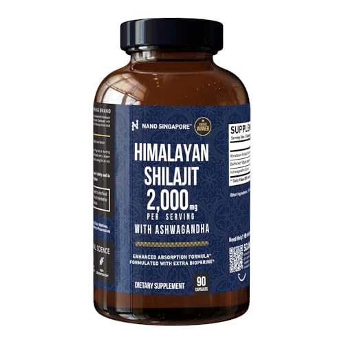 Himalayan Shilajit Extreme 2000mg with BioPerine - for Strength Stamina & Endurance | Focus & Peak Performance 90 Capsules