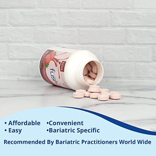 Bariatric Fusion Strawberry Complete Chewable Bariatric Multivitamin With Iron For Bariatric Surgery Patients Including Gastric Bypass And Sleeve Gastrectomy - 120 Tablets #TOP6