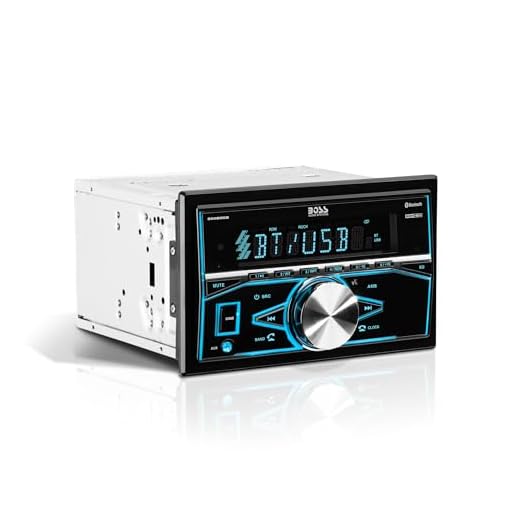 BOSS Audio Systems 820BRGB Multimedia Car Stereo - Double Din, Bluetooth Audio and Hands-Free Calling, MP3 Player, USB Port, AUX Input, AM/FM Radio Receiver, No CD/DVD, Multi Color Illumination