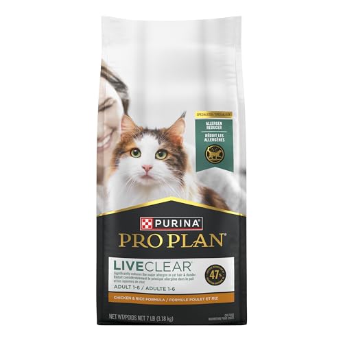 Purina Pro Plan Allergen Reducing, High Protein Cat Food, LIVECLEAR Chicken and Rice Formula