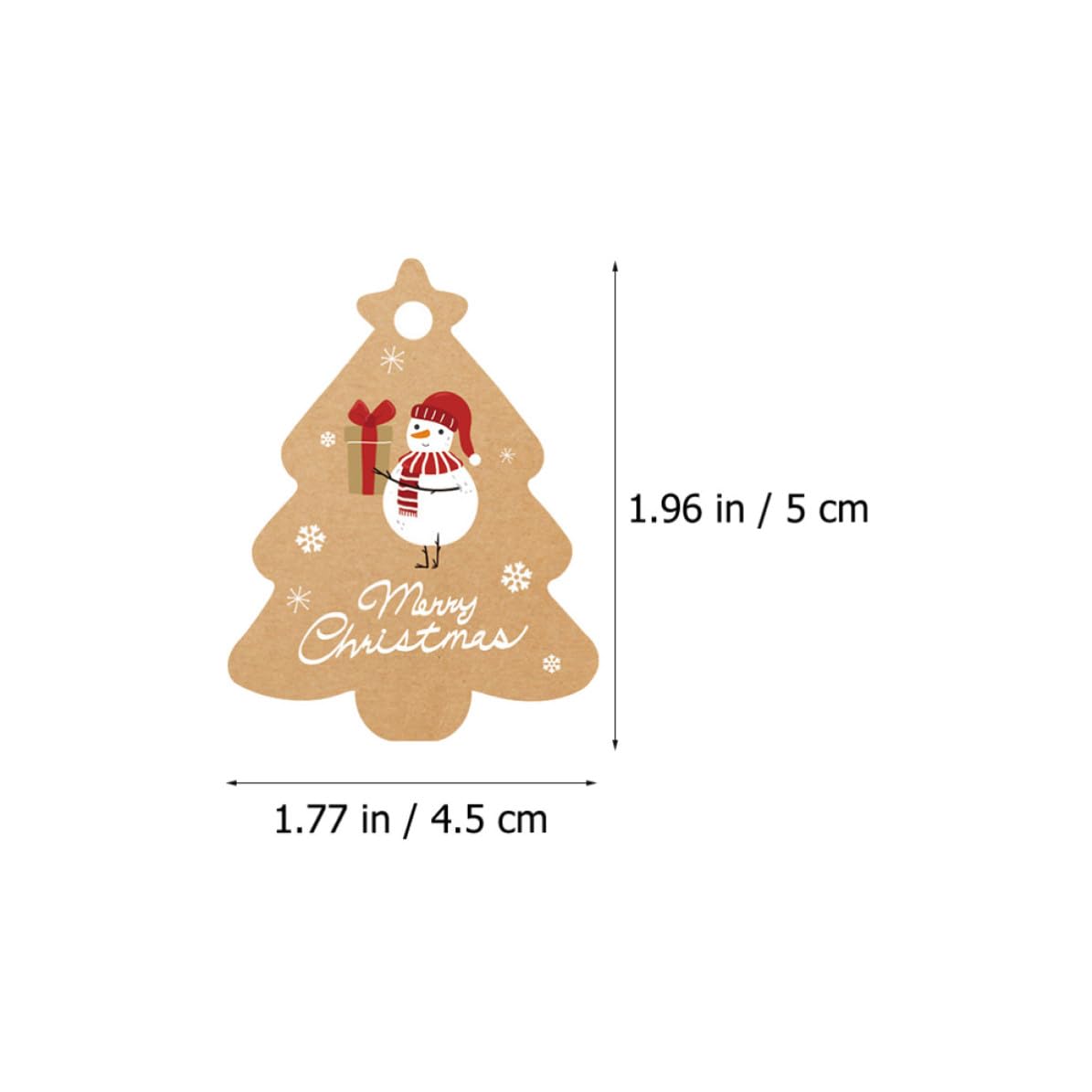 BESPORTBLE 8 Sets Weihnachtsbaum Anhänger Papieranhänger Satz aus Karton