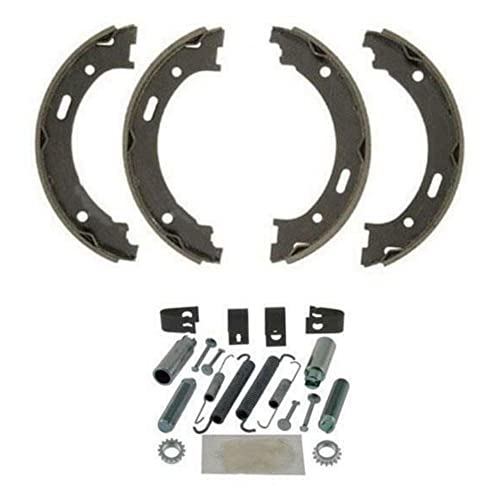 Neutron Emergency Parking Brake Shoe Set With Springs Compatible With 162812 #TOP9