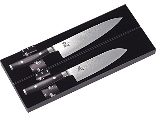Amazon｜嵐 Ran 包丁2点セット(三徳包丁・シェフナイフ) 36031