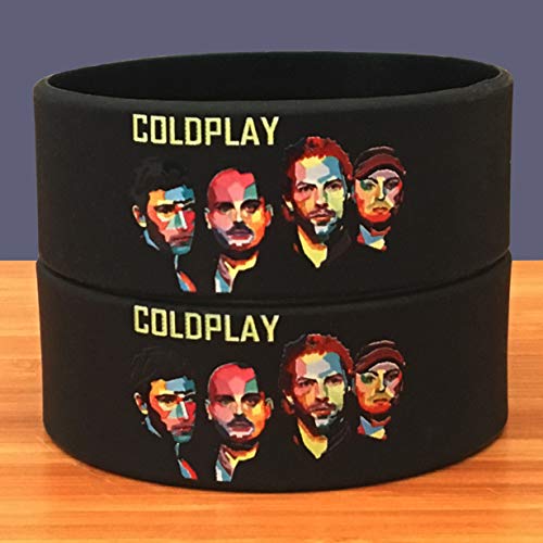 Zdy 5pcs Pulsera de Silicona Coldplay Fría Juego en Equipo Hombres y Mujeres Anillo de la Mano...