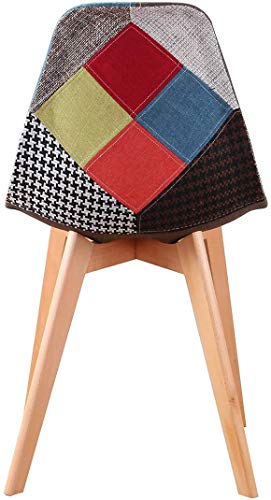 N/c Set di 4 sedie da Pranzo Moderne Patchwork con...