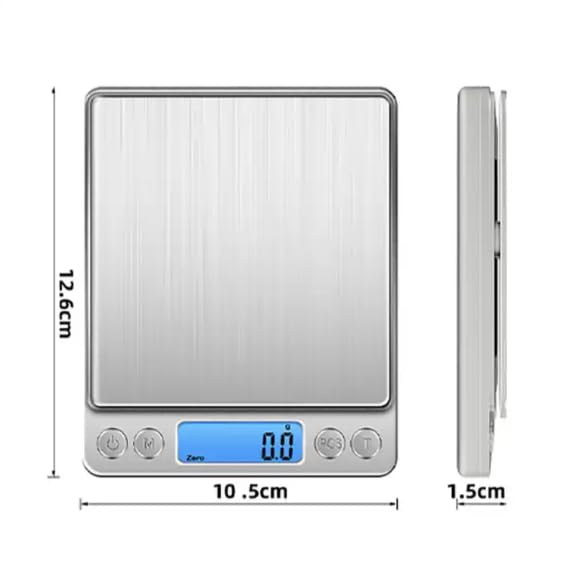 Miniatura 2 de Exquisita báscula de cocina para la perfección culinaria mide con precisión - Capacidad de hasta 11.0 lbs de báscula de cocina de alimentos con