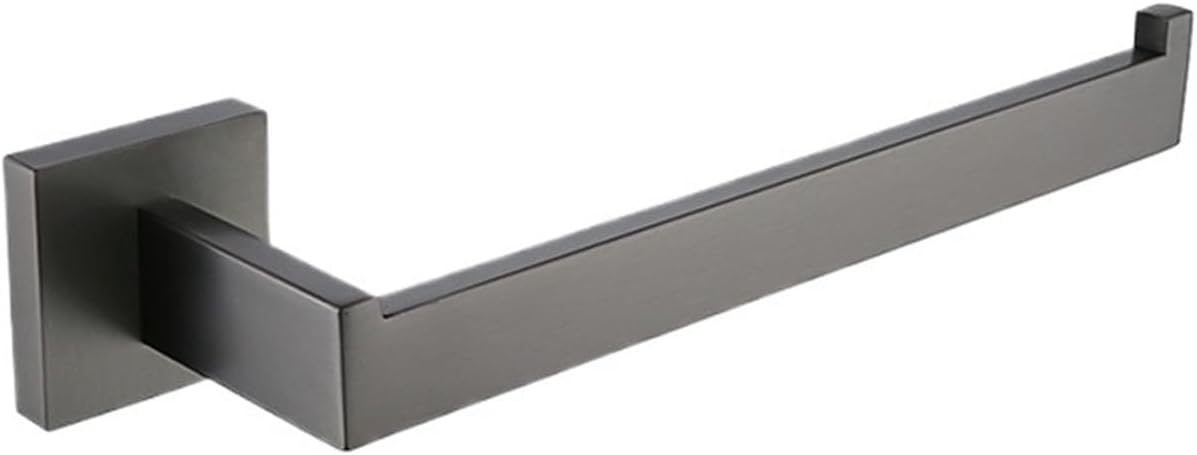 Brushed Grey Bathroom Accessorie Stainless Steel Gun Metal Towel Rack Toilet Paper Holder Robe Hook Bar Hardware(Robe Hook 4 Pieces)