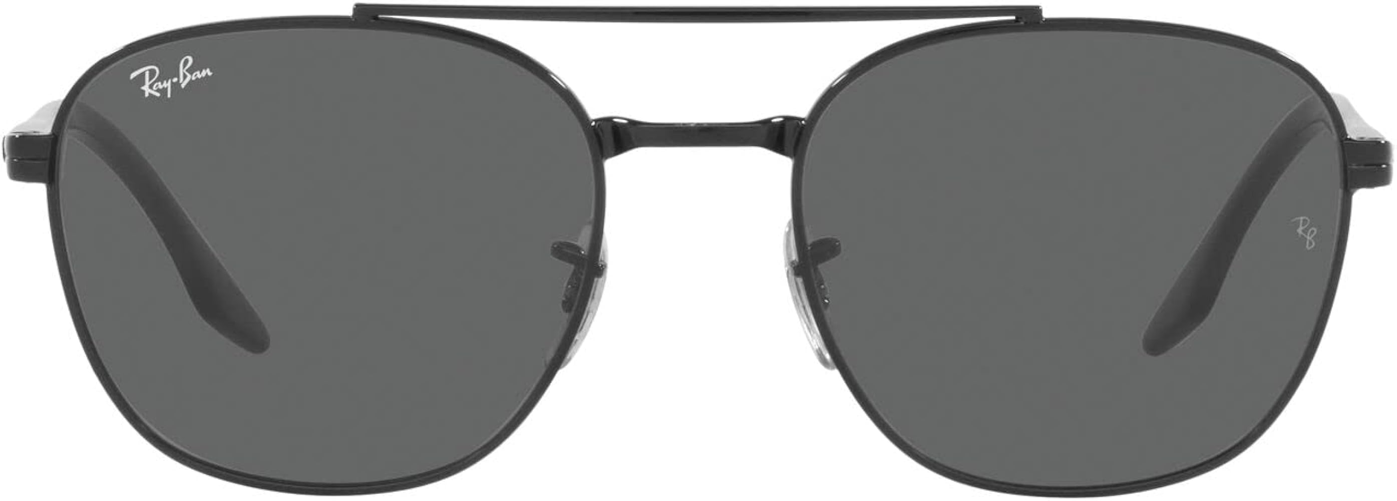 Amazon.com: Ray-Ban Unisex RB3688 Square Sunglasses, Black/Dark