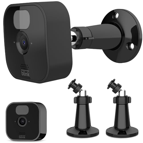 Blink Kamera Halterung Verstellbare Wandhalterung Halter für die Blink Outdoor Kamera(3rd)/ Blink Outdoor 4 (4th Gen)/ Blink Indoor/Blink Mini 2/ Blink XT/ XT2 (Schwarz 2 Pack)