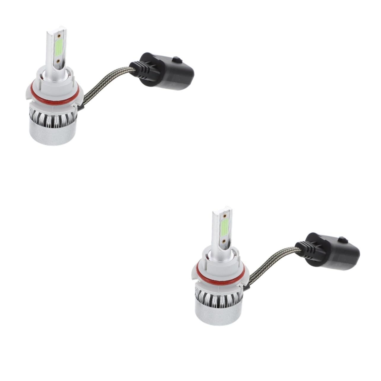 Cabilock 2 Ensembles Ampoule Led Ampoules De Phares Automobiles 9007 Ampoule De Phare À Led Phare De Voiture Mené Phares Ampoules Aluminium Aéronautique 2 Pièces * 2