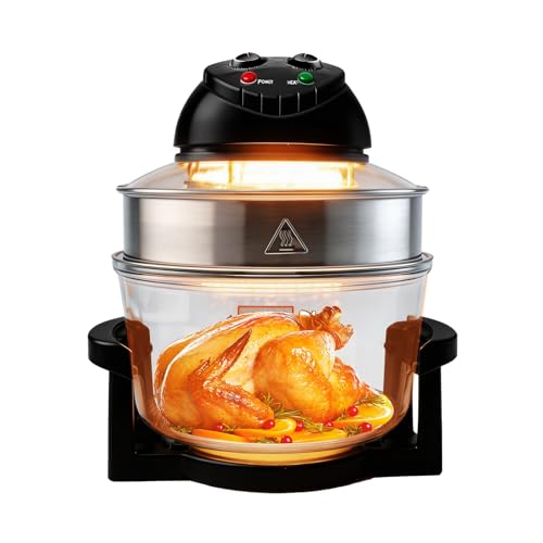 20L Black Glass Air Fryer