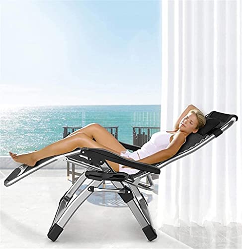 Lhmyhhh Recliner Folding Reclining Chairs Metal Sun Lounger Garden Patio Beach Home Decking Holiday Lounger Chairs-9 (Color : 4)-2 #TOP1