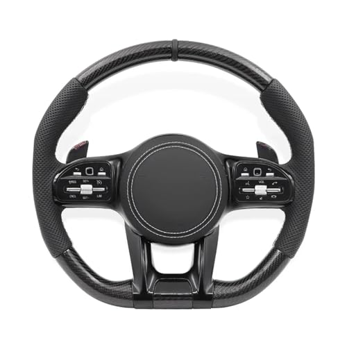 Carbon fiber pattern Upgrade Car Steering Wheel Fit For AMG W204 W205 W212 W213 W221 W222 E63 E63S E63 S63 C63 G63 GLC GLE GLS(Style 05)