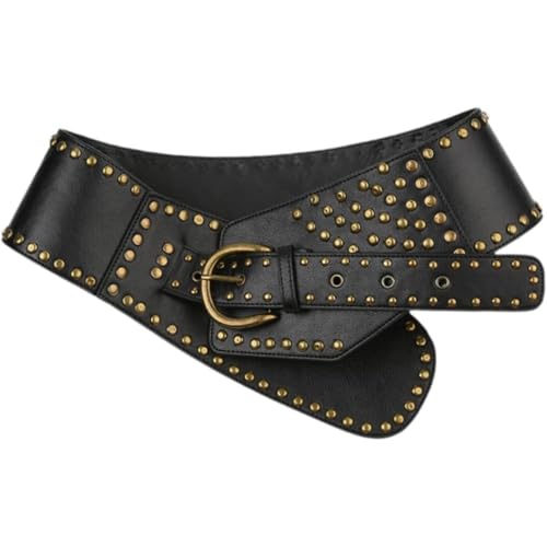 Cinturón ancho para mujer para ajustar vestidos góticos y retro 6