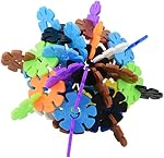 800 Rainbow Building Discs Educational Brain Building Toy Set Interlocking Plastic Construction Connect Set Promotes Fine Motor Skills Development for Boys Girls Kids