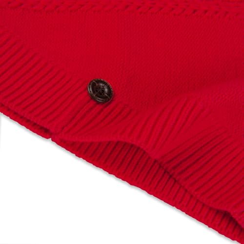 Image of BOBOYOYO Cape for Girls Button Hooded Cable Knit Poncho Sweaters Kids Shawl