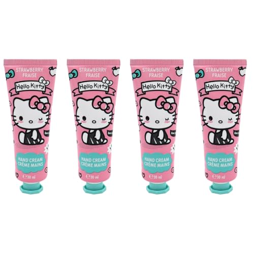 TAKE CARE | Crèmes mains fraise Hello Kitty | Nourrit & protège la peau au quotidien | Hydrate & renforce la barrière cutanée | +90% d'ingrédients...